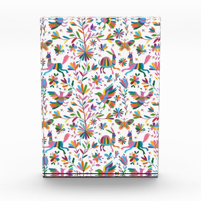 mexikanisches osmanisches Muster Fotoblock (Vorderseite)