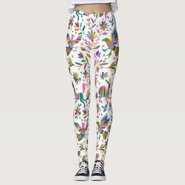 mexikanisches osmanisches Muster Leggings (Vorderseite)