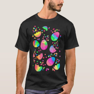 Mexikanisches Ostercascarones Wasserfarbe Konfetti T-Shirt