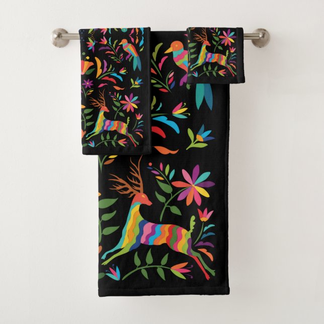 mexikanisches Otomi-Badehandtuch-Set Badhandtuch Set (Insitu)