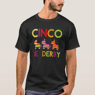 Mexikanisches Pferderennen Cinco De Derby Derby Pf T-Shirt