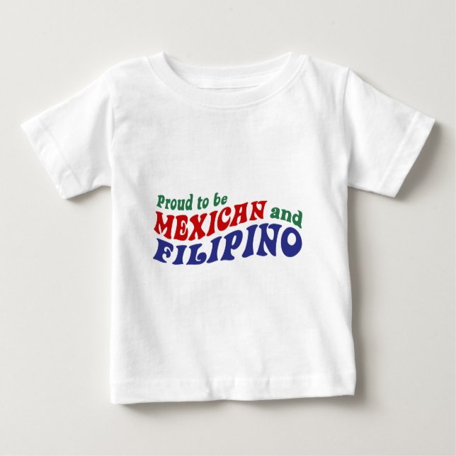 Mexikanisches Philippino Baby T-shirt (Vorderseite)