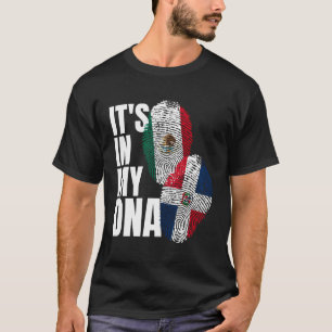 mexikanisches plus dominikanisches DNA-Flaggengebi T-Shirt
