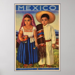 Mexikanisches Reiseplakat Poster