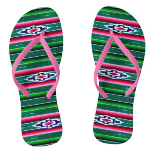 Mexikanisches Sarape-Muster Flip Flops
