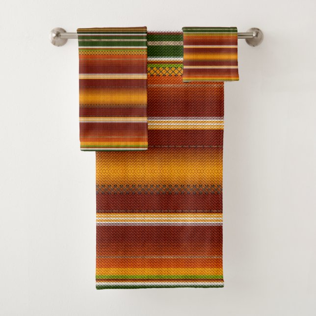 Mexikanisches serape #1 badhandtuch set (Insitu)