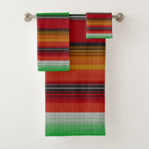 Mexikanisches serape #6 badhandtuch set