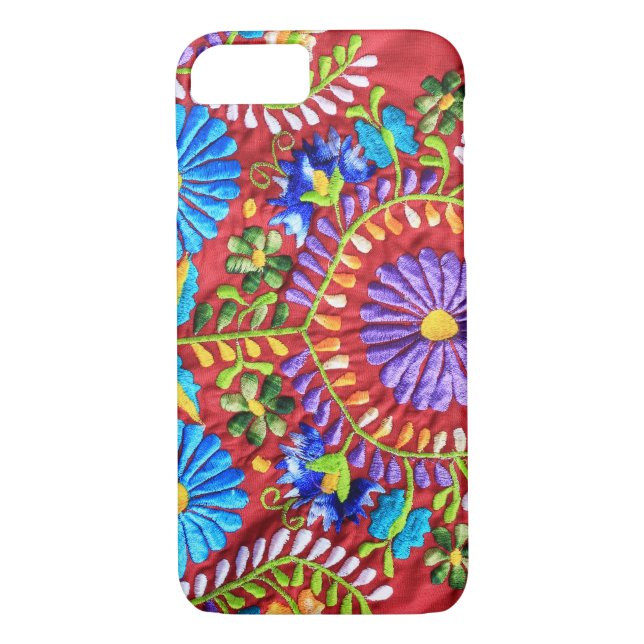 Mexikanisches Stickereientwurf iPhone 7/8 Fall Case-Mate iPhone Hülle (Rückseite)