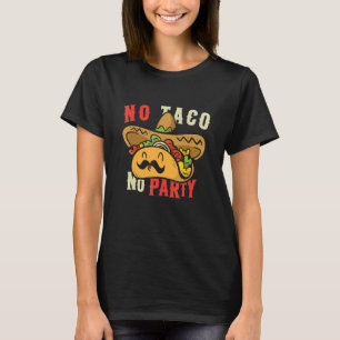 mexikanisches Taco mit mexikanischem Hut und dem Z T-Shirt