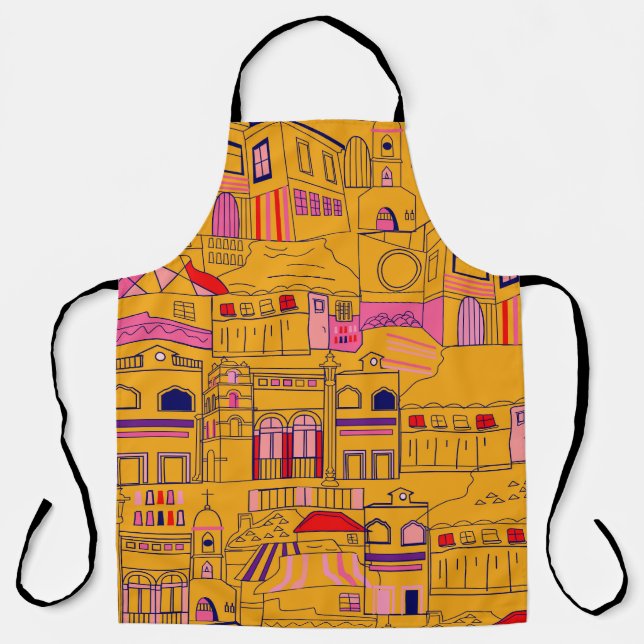 mexikanisches Textil Nahtloses Muster Schürze (Vorderseite)