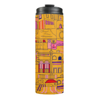 mexikanisches Textil Nahtloses Muster Thermosbecher