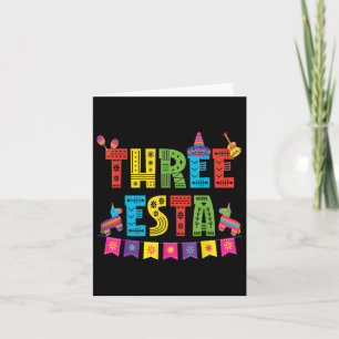 Mexikanisches Thema 3. Geburtstag 3 Jahre Jung Kin Karte