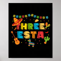 Mexikanisches Thema 3. Geburtstag 3 Jahre Jung Kin
