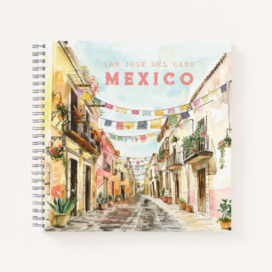 Mexikanisches Town Travel Journal Notizbuch