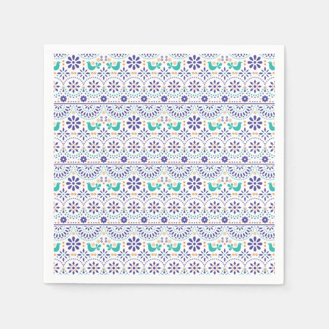 Mexikanisches Vogelgezwitscher Serviette (Vorderseite)