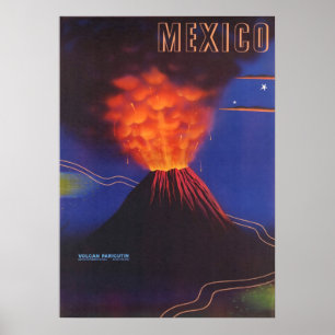 Mexikanisches Vulkanposter Poster