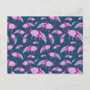 Mexikanisches Walking-Fisch-Muster Postkarte