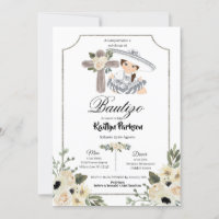 Mexikanisches Weißes Silber Charra Gir Bautizo Ein