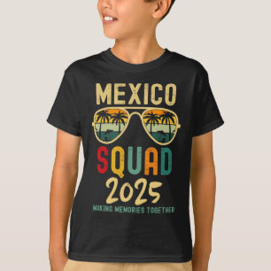 Mexiko 2025 Squad Tropical Beach Family Urlaub T-Shirt