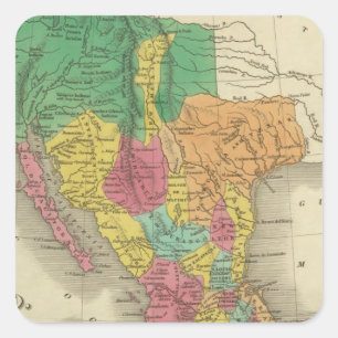 Mexiko 3 quadratischer aufkleber