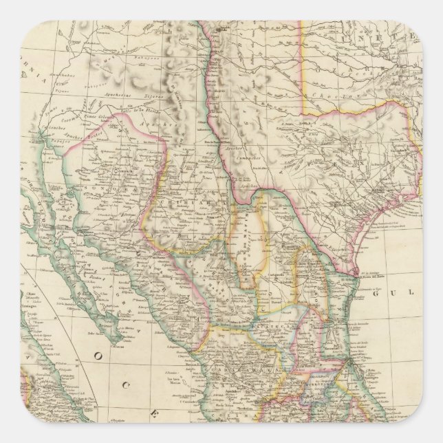 Mexiko 5 quadratischer aufkleber (Vorderseite)