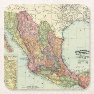 Mexiko 7 rechteckiger pappuntersetzer