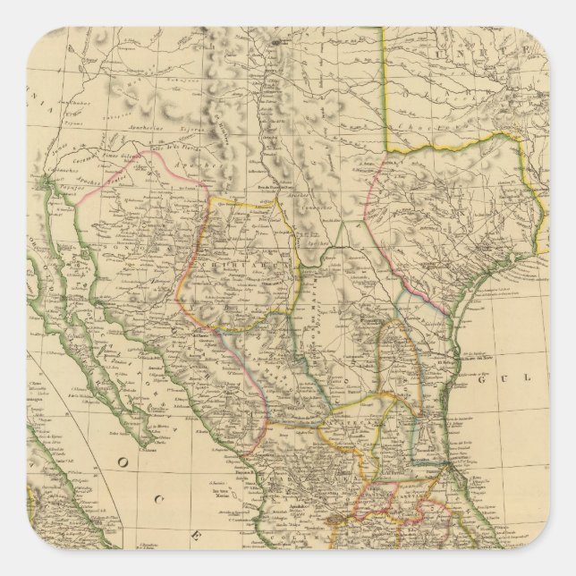 Mexiko 8 quadratischer aufkleber (Vorderseite)