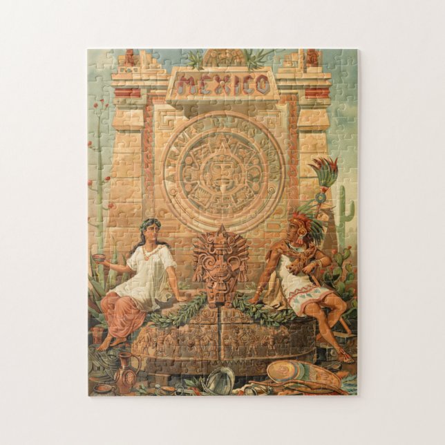 Mexiko a través de los siglos puzzle (Vertikal)