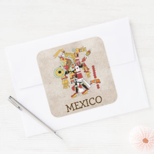 Mexiko-Aufkleber Quadratischer Aufkleber