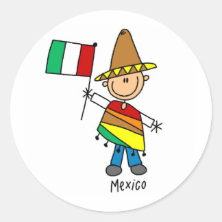 Mexiko-Aufkleber Runder Aufkleber