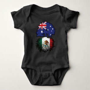 Mexiko Australisches Australien Tree Roots Baby Strampler