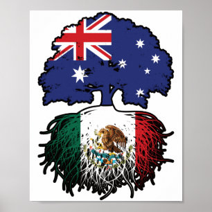 Mexiko Australisches Australien Tree Roots Poster