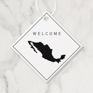 Mexiko Begrüßungsbeutel Tag für Hochzeitswoche Geschenkanhänger