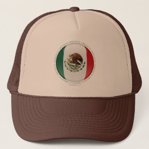 Mexiko-Blasen-Flagge Truckerkappe