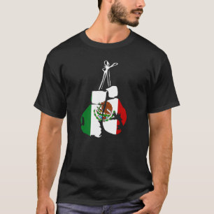 Mexiko Boxhandschuhe mit mexikanischer Flagge für  T-Shirt