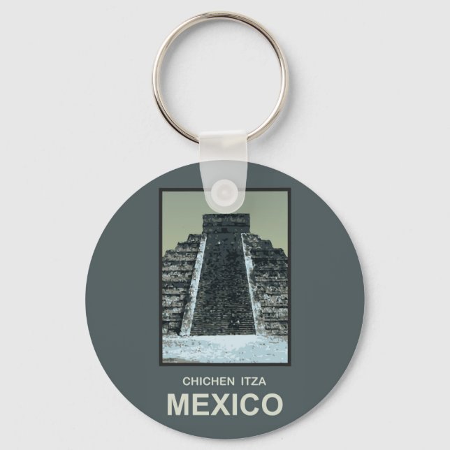 Mexiko Chichen Itza Schlüsselanhänger (Vorderseite)