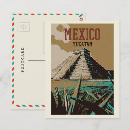 Mexiko, Chichén Itzá, Yucatán, Maya-Ruinen Postkar Postkarte
