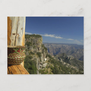 Mexiko, Chihuahua, Copper Canyon. Blick von Postkarte