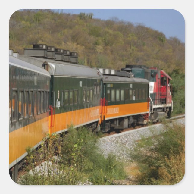 Mexiko, Chihuahua, Kupfer Canyon. Ansichten von Quadratischer Aufkleber (Vorderseite)