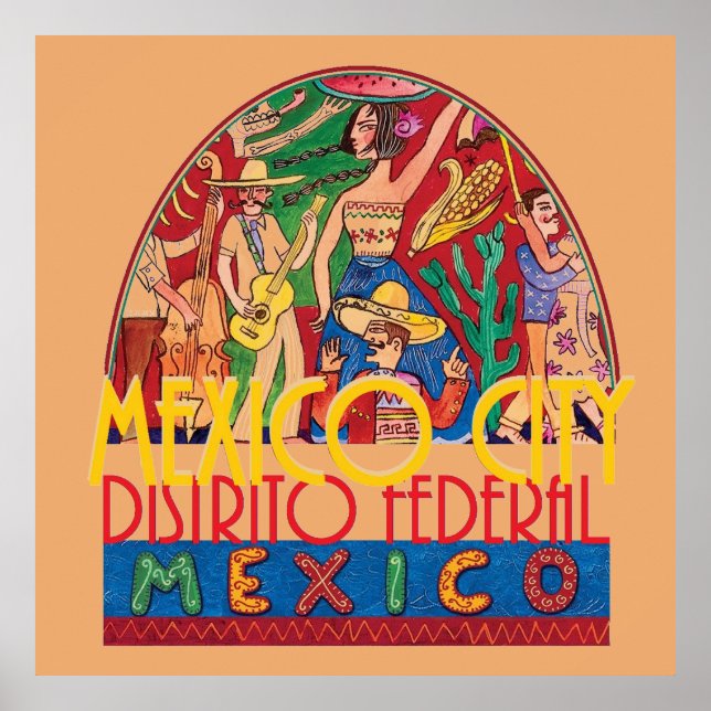 MEXIKO CITY Mexico POSTER Print (Vorne)