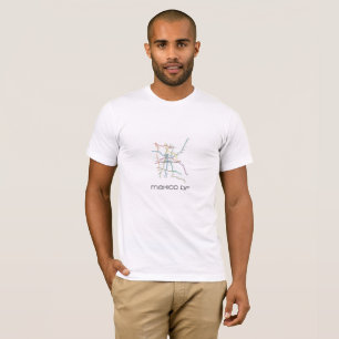 Mexiko- Citymetrokarten-T - Shirtt-shirt T-Shirt