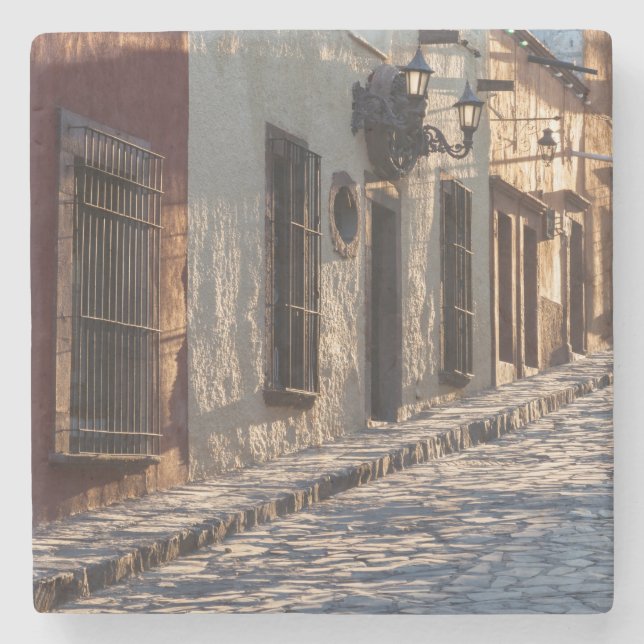 Mexiko Cobblestone Street Steinuntersetzer (Vorderseite)