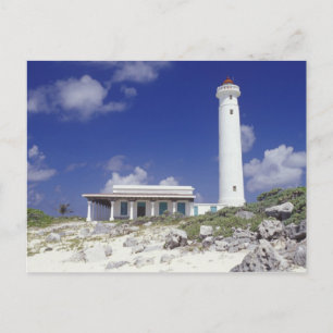 Mexiko, Cozumel. Punta Sur Celarain Leuchtturm. Postkarte