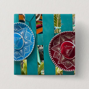 Mexiko, Cozumel. Souvenirs in Isla de Cozumel Button
