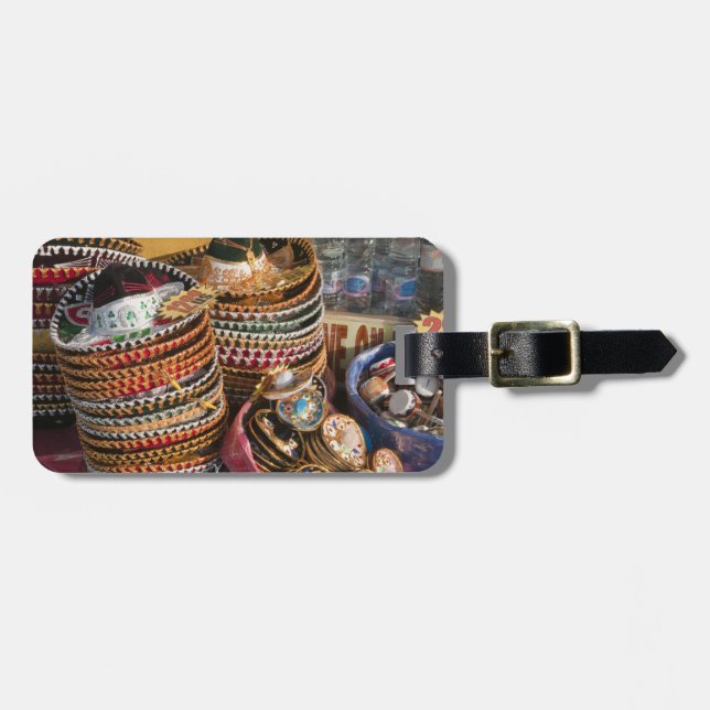 Mexiko, Cozumel. Souvenirs in Isla de Cozumel Gepäckanhänger (Vorderseite horizontal)