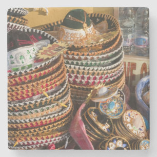 Mexiko, Cozumel. Souvenirs in Isla de Cozumel Steinuntersetzer