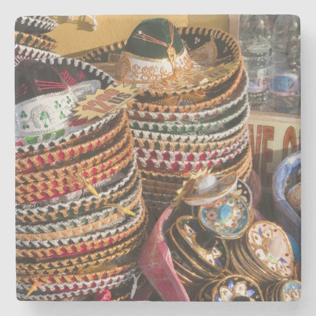 Mexiko, Cozumel. Souvenirs in Isla de Cozumel Steinuntersetzer (Vorderseite)