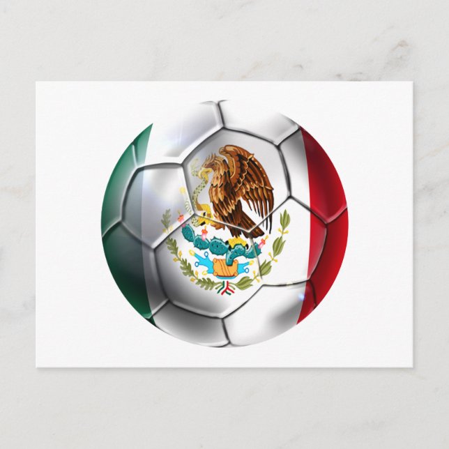 Mexiko el Tri Fußball Mexikanischer Futbol-Bolzen Postkarte (Vorderseite)