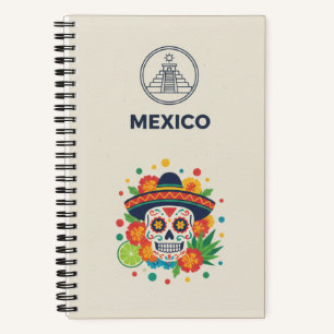 Mexiko-Erbe- und Folklore-Fotoarchiv-Journal Notizbuch