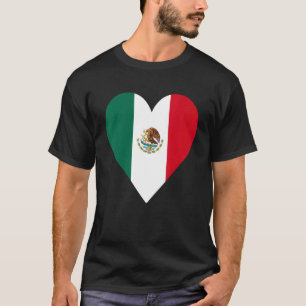 Mexiko-Fahne für Herzform 1 T-Shirt